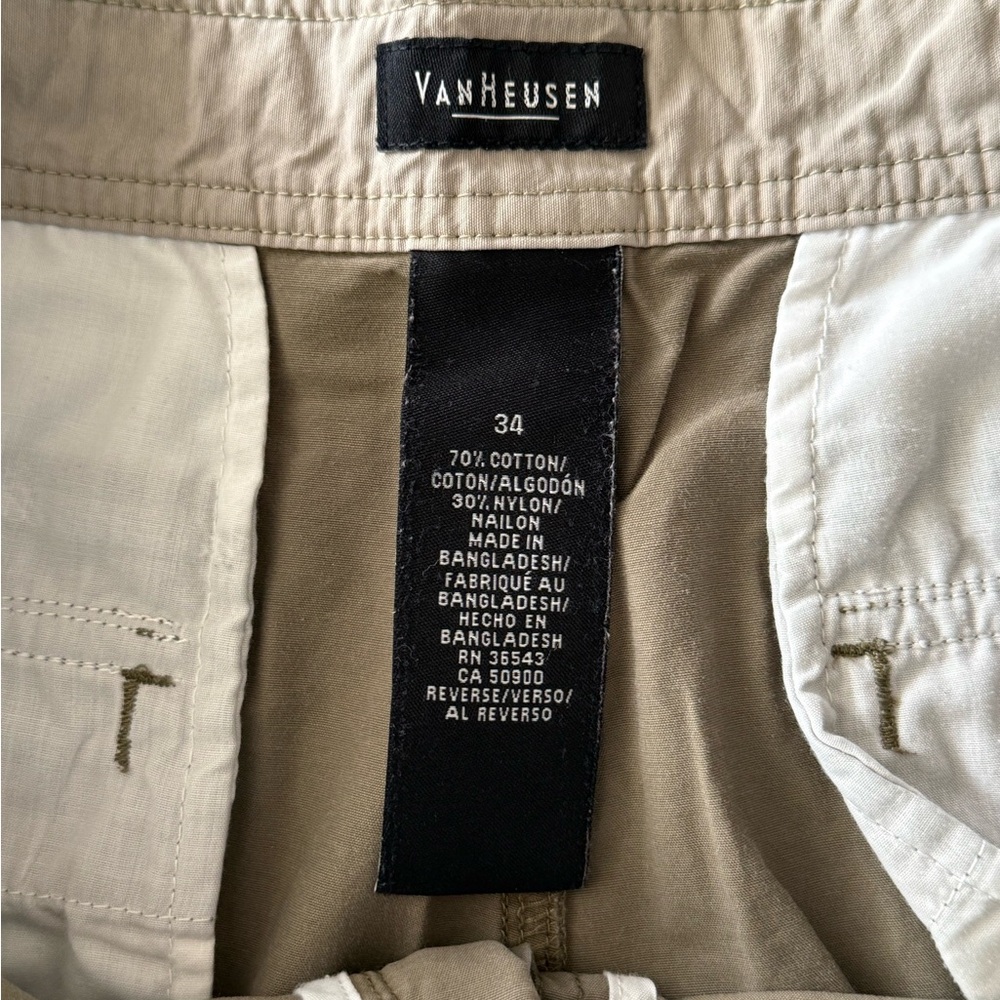 Van Heusen | Men's Olive Cargo Shorts - Picture 3 of 3